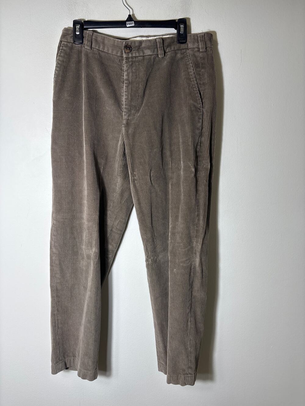 Mens brooks brothers Gray Wide Cord Pants Sz 34/30
